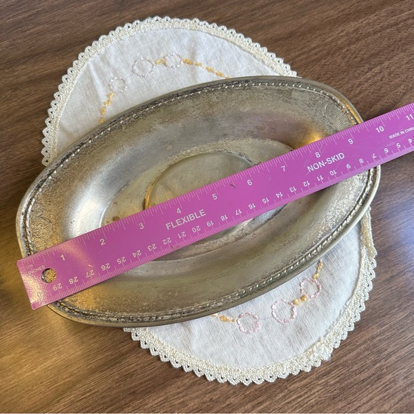 Vintage Farber Brothers Silvercraft Silver Plated Nickel Gravy Dish 2502 EPNS - Picture 7 of 7